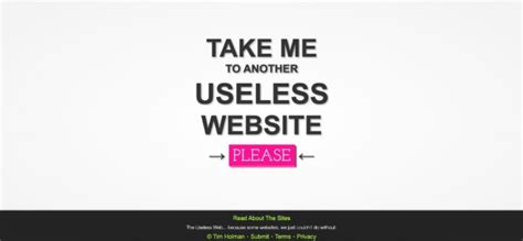 100 useless websites.